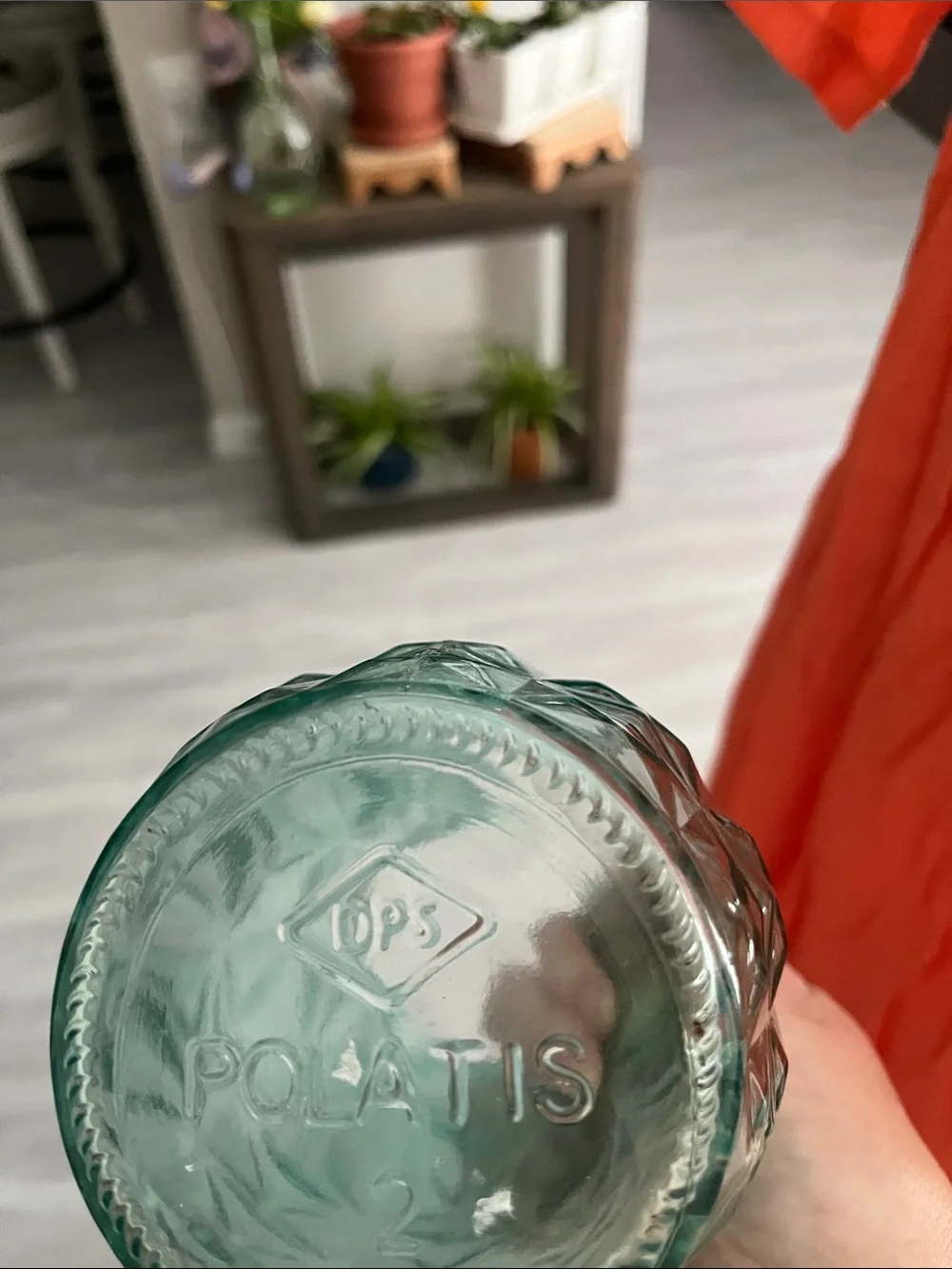 DPS Polaris Textured Glass Vases - Aqua/Smoke Brown Vintage 1960’s-70’s